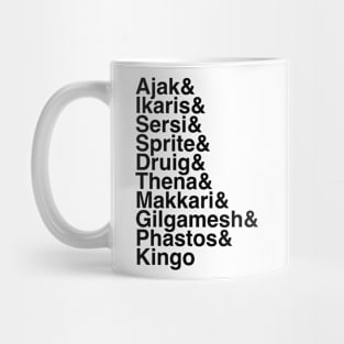 Eternals Names Mug